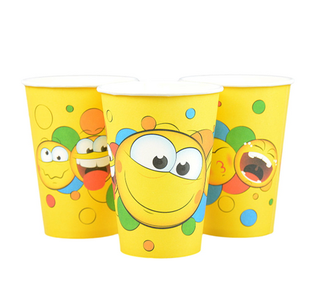 KUBKI PAPIEROWE MINKI 200 ML 8 SZT