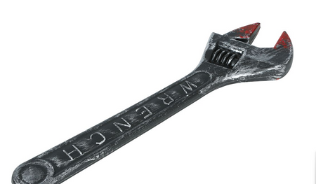 ZAKRWAWIONY SZTUCZNY KLUCZ 45 CM