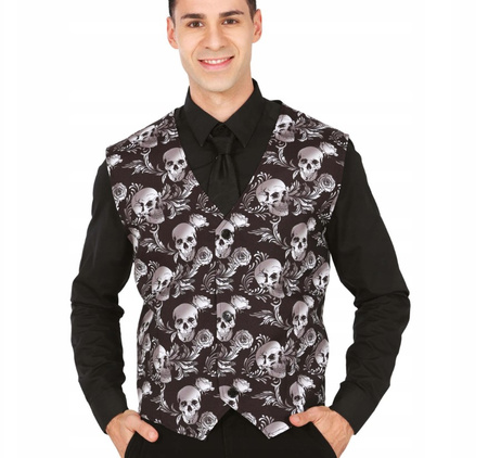 KAMIZELKA GOTYCKA W CZASZKI