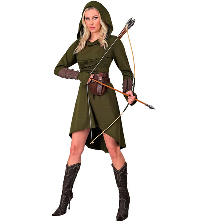 STRÓJ ZIELONA TUNIKA ŚREDNIOWIECZNA