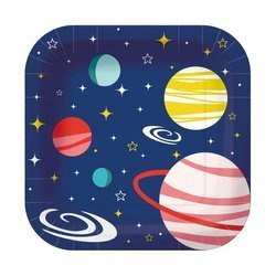 TALERZYKI PAPIEROWE SPACE 23 CM 10 SZT.