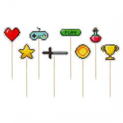 PIKERY TOPPERY PIKSELE 8 SZT.