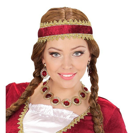 ZESTAW BIŻUTERII Z CZERWONYM OCZKIEM