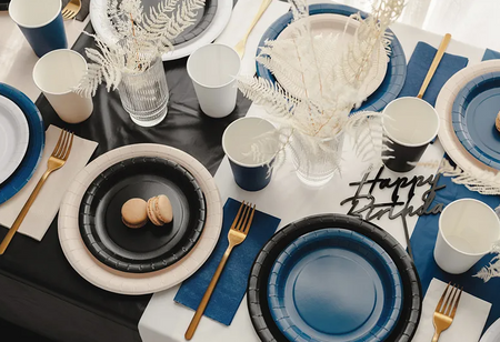 SERWETKI PAPIEROWE GRANATOWE 33 X 33 CM 20 SZT 