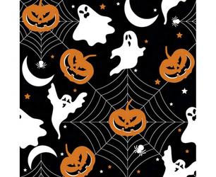 SERWETKI PAPIEROWE HALLOWEEN CZARNE  20 SZT