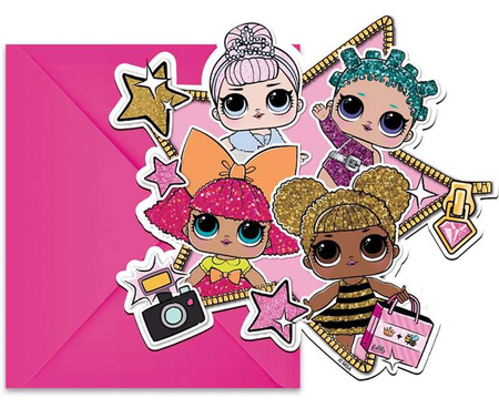 ZAPROSZENIA LOL, 6 SZT.