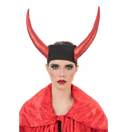 OPASKA ELASTYCZNE ROGI DIABŁA CZERWONE
