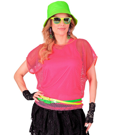 KOSZULKA TOP NEONOWY RÓŻOWY