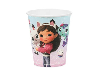 KUBECZKI PAPIEROWE KOCI DOMEK GABI MOVIE 250 ML 6 SZT