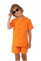 ZESTAW LETNI DZIECIĘCY POMARAŃCZOWY OPPOSUITS