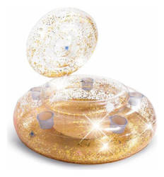 PŁYWAJĄCA WYSPA NA NAPOJE BROKAT 74 x 33 CM