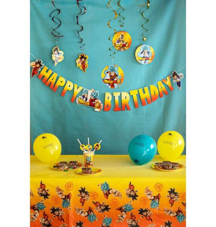 OBRUS PAPIEROWY DRAGON BALL MANGA LICENCJA 136CM X 228CM