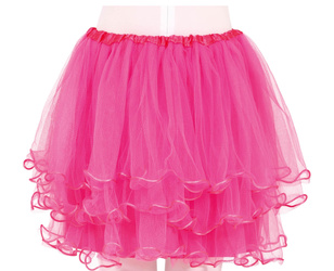 SPÓDNICZKA DZIEWCZĘCA TUTU FUKSJA RÓŻOWA TIUL 32 CM