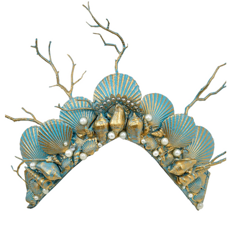 OPASKA KRÓLOWA MÓRZ NIEBIESKO-ZŁOTA