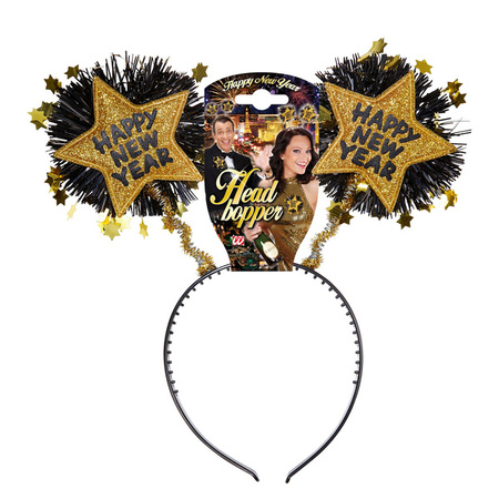 OPASKA SYLWESTROWA HAPPY NEW YEAR ZŁOTA