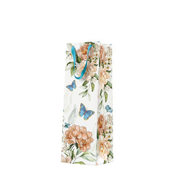 TORBA PREZENTOWA NIEBIESKIE MOTYLE 12X37X10 CM