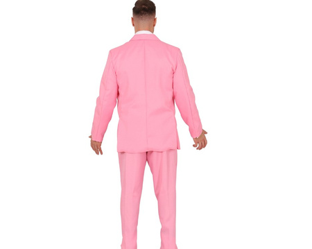 STRÓJ GARNITUR MĘSKI RÓŻOWY