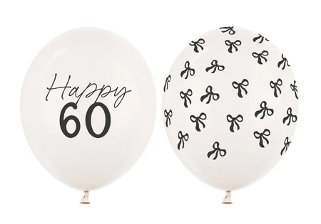 BALONY LATEKSOWE HAPPY 60 KOKARDKI 50 SZT 30 CM