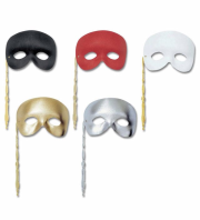 MASKA ZŁOTA UNISEX NA PATYKU