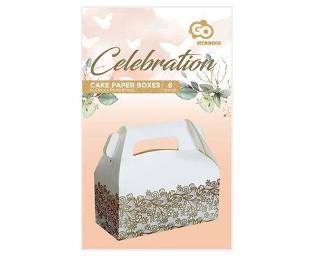 PUDEŁKA NA CIASTO 20X10X10 CM 6 SZT