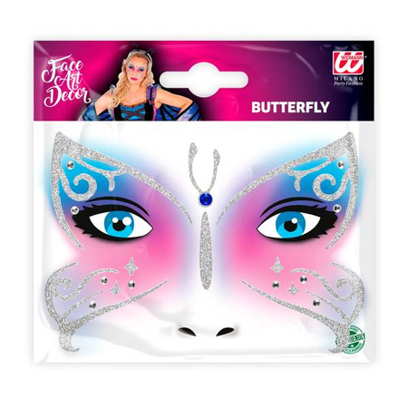 NAKLEJKI NA TWARZ MOTYL MOTYLEK