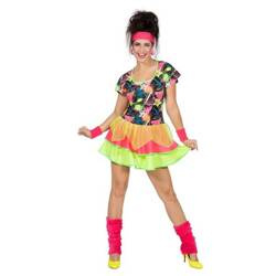 STRÓJ SUKIENKA NEONOWA LATA 80