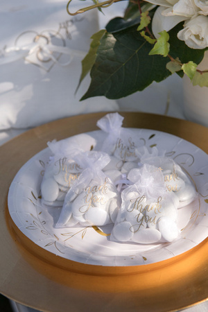 WORECZKI Z ORGANZY THANK YOU 7.5 X 10 CM 6 SZT