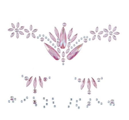 NAKLEJKI KRYSZTAŁKI RÓŻOWE