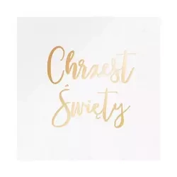 SERWETKI 33x33 cm CHRZEST ŚWIĘTY BIAŁO-ZŁOTE