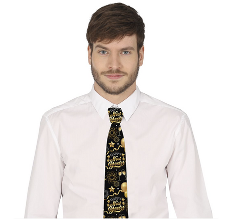 KRAWAT NA GUMCE 45 CM HAPPY NEW YEAR