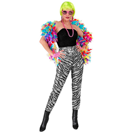 SPODNIE DAMSKIE CEKINOWE ZEBRA