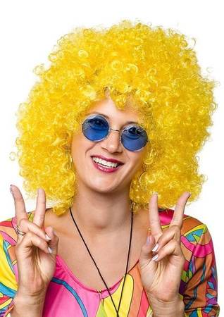 PERUKA AFRO ZÓŁTA