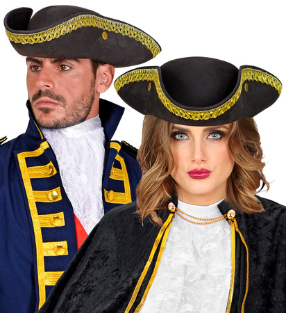 KAPELUSZ ZAMSZOWY TRIKORN PIRATA