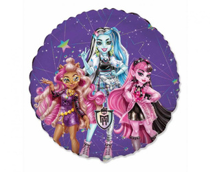 BALON FOLIOWY OKRĄGŁY 18 CALI 46 CM MONSTER HIGH