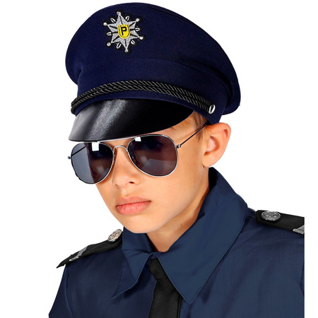 CZAPKA POLICJANTA GRANATOWA DLA DZIECI