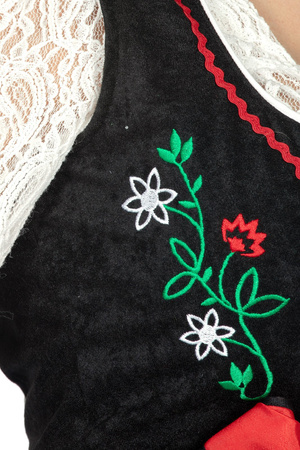 STRÓJ DAMSKI BAWARSKI CZERWONY 