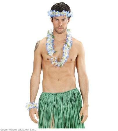 ZESTAW KWIATÓW 3el. Z LIŚĆMI BIAŁE