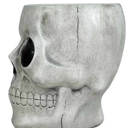 MISKA Z CZASZKĄ Z TWORZYWA SZTUCZNEGO 15X11 CM