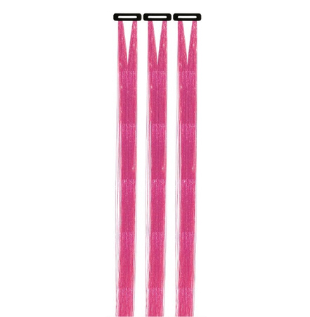 PASEMKA DO WŁOSÓW BŁYSZCZĄCE RÓŻOWE 50 CM 