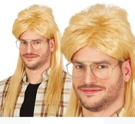 PERUKA STASZEK BLOND LATA 80