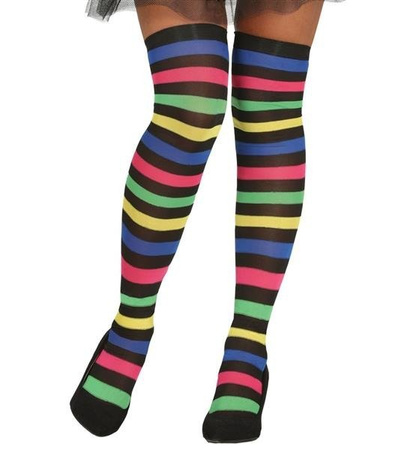 PODKOLANÓWKI W KOLOROWE PASKI