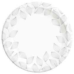 TALERZYKI PAPIEROWE LIŚCIE 23 CM 8 SZT