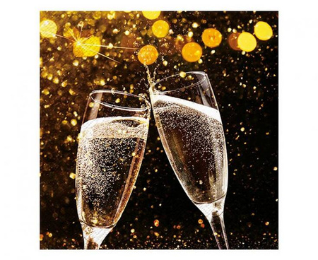 SERWETKI PAPIEROWE 33 X 33 CM 20 SZT SZAMPAN