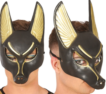 MASKA ANUBIS CZARNO-ZŁOTA