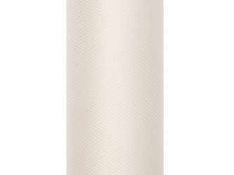 TIUL GŁADKI KREMOWY 30 cm x 9 m