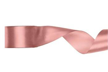 TASIEMKA SATYNOWA BRUDNY RÓŻ 50MM 25M