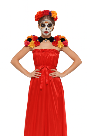 ZESTAW LOS MUERTOS: NARAMIENNIKI + TATUAŻ NA TWARZ 