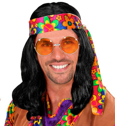 PERUKA HIPPIS CZARNA