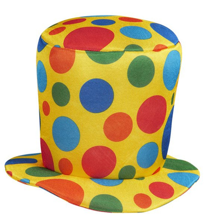 KAPELUSZ  KLAUNA W GROSZKI XXL