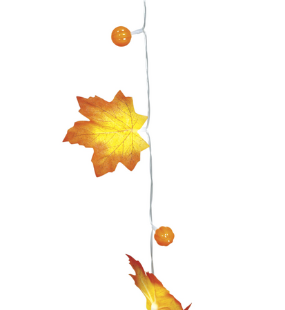 GIRLANDA 20 LED LIŚCIE DYNIE 315 CM HALLOWEEN 